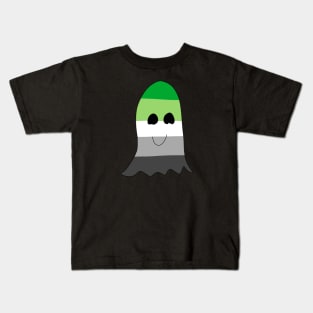 Aromantic Pride Ghost Kids T-Shirt